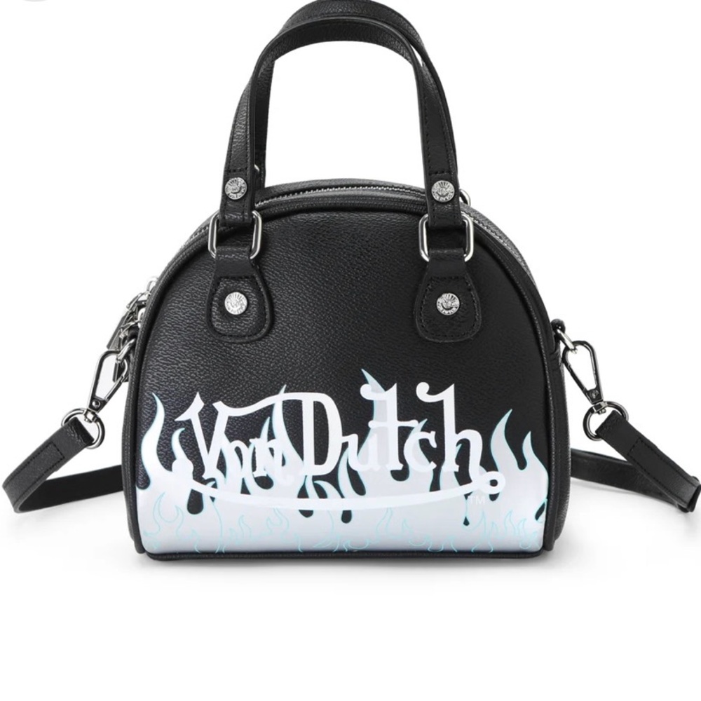 Von Dutch Black and White Women's Handbag
